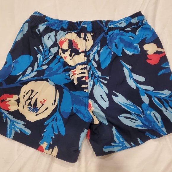 Calypsa by Modli Blue Tropical Floral Swim Shorts Bottoms Sz Small NEW WITH TAGS - Picture 7 of 9